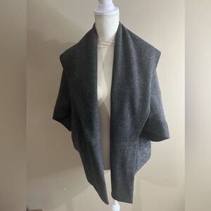 Capote poncho water fall front cardigan jacket  medium